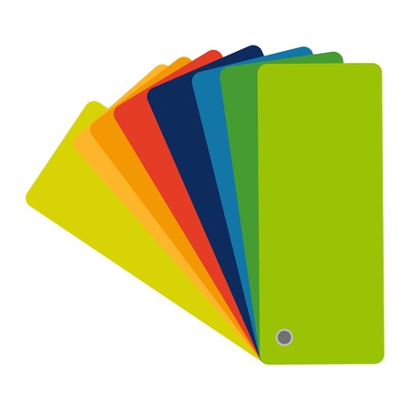 Color swatch, guide. Vector colorful flat iconのイラスト素材