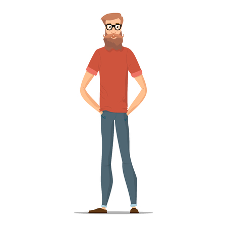brown shoes. Funny hipster isolated 