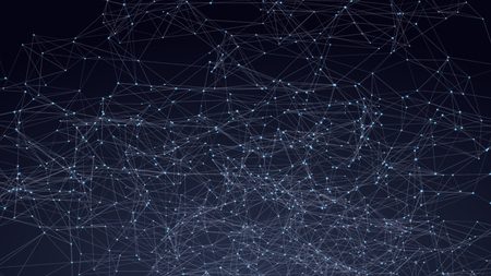 Abstract triangles space low poly. Dark Night Sky background with connecting dots and lines. Light connection structure Milky Way. Polygonal vector background. Futuristic HUD.のイラスト素材