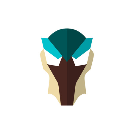Set of super hero masks in flat style. Big collection cartoon superhero. Vectorのイラスト素材