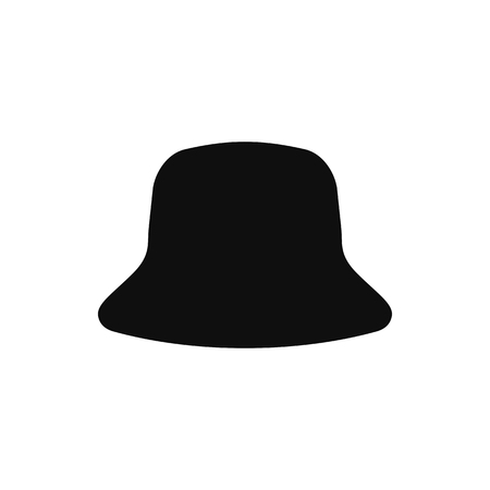 Retro hats silhouette. Top hat isolated on white. Vector illustration eps10のイラスト素材