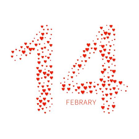 Valentines heart cart. Love symbol isolated on white. Vector illustrationのイラスト素材