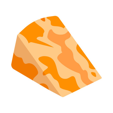 An orange and white object standing out on a clean white background.のイラスト素材