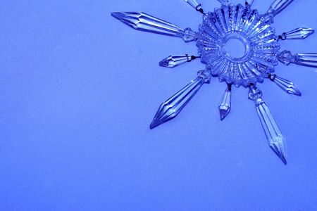 vintage crystal chandelier prisms in star, snowflake pattern