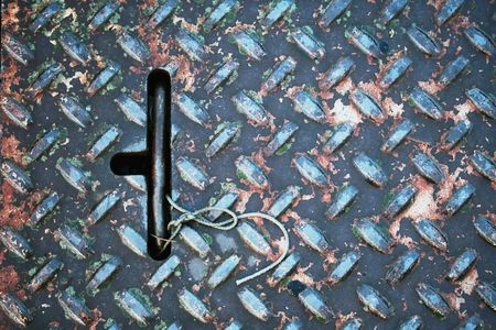 industrial metal hatchの写真素材