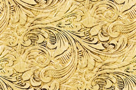 elegant flourishes: antique silver engraved design as pattern repeatの写真素材