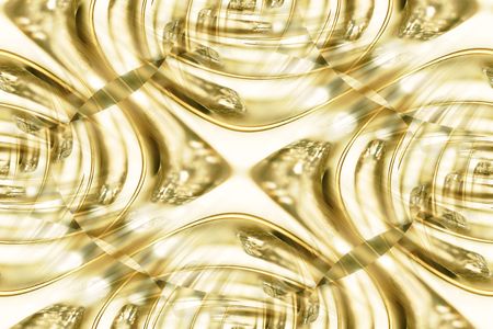 wire & metal abstract with a fractal twistの写真素材