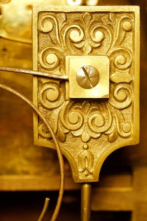 vintage clockworks closeupの写真素材