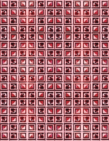 Architectural detail on old building as geometric abstract background patternの写真素材