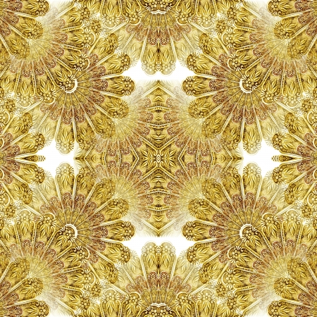 botanical silver pattern as abstract backgroundの写真素材