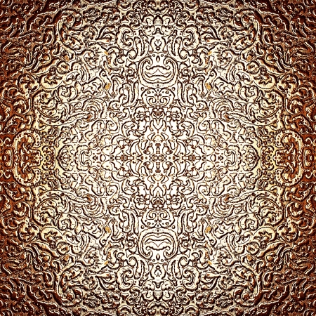 antique silver pattern as intricate exotic backgroundの写真素材