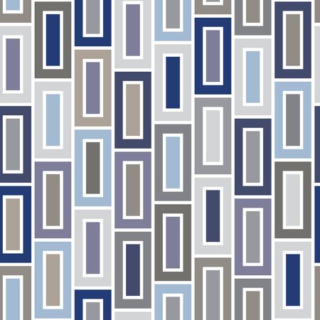 Vector Blue Brown Beige Gray Purple Squares Seamless Repeat Patternのイラスト素材