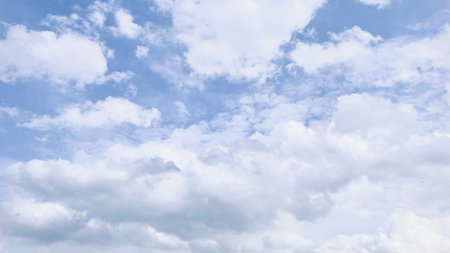 blue sky background with tiny clouds, the vast blue sky and clouds sky