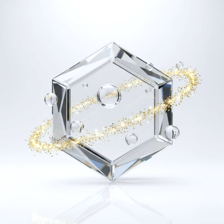 Diamond on a white background, 3d render, computer digital imageの素材