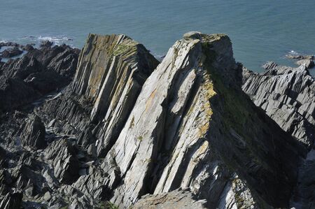 Mort Slate rock formation at Bull Point