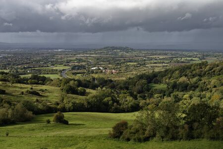 Churchdown Hill viewed from Barrow Wake, Gloucesterhire, UK