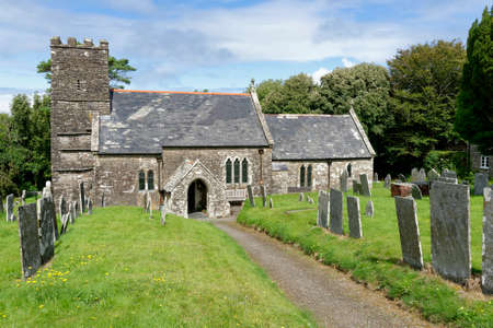 St Martin's, Martinhoe, North Devon, UK Grade II listed 11th century Medieval Churchの写真素材