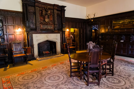 ST FAGANS, WALES - JUNE 25 2024: The 16th century St Fagans Castle near Cardiff, Walesのeditorial素材