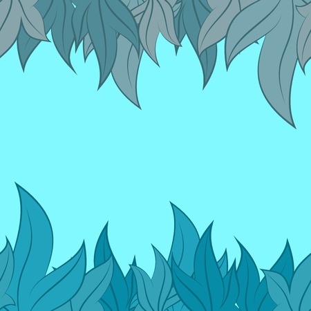 seamless pattern of leaves of different sizesのイラスト素材