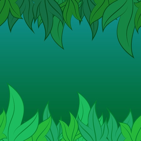 seamless pattern of leaves of different sizesのイラスト素材