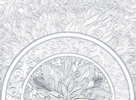Mandala vector ornamentのイラスト素材