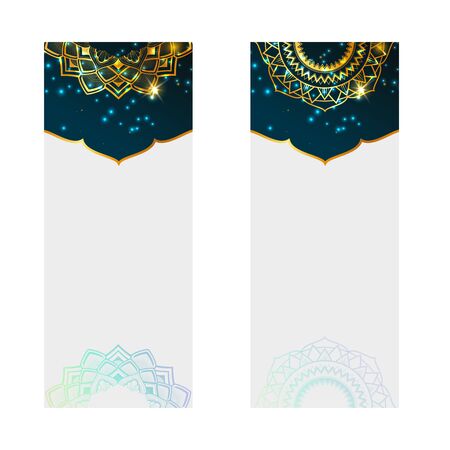 Vintage art traditional, Islam, Arabic, Indian, magazine, elements. Vector decorative retro greeting card or invitation layout designのイラスト素材