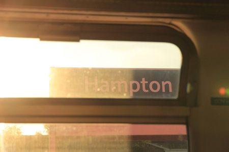 Afternoon hampton stationの写真素材