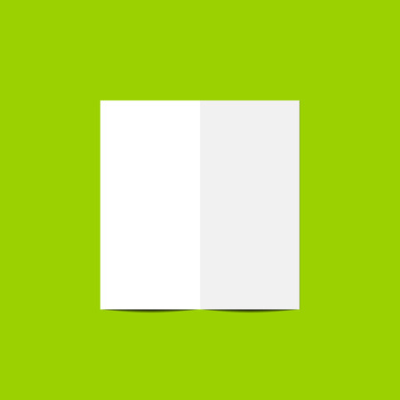 Two-fold brochure leaflet isolated vector illustrationのイラスト素材