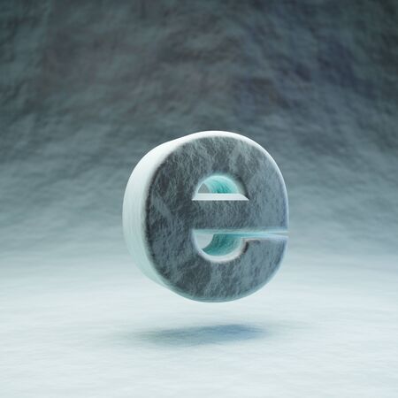 Micro letter E lowercase. 3D rendered microscopic font. Best for medications advertising, virus control and various diseases prints.の写真素材