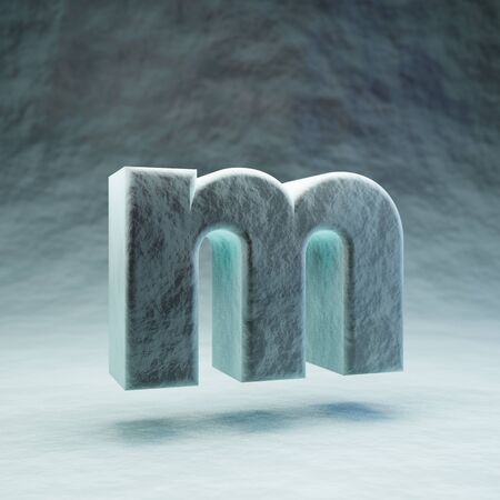 Micro letter M lowercase. 3D rendered microscopic font. Best for medications advertising, virus control and various diseases prints.の写真素材