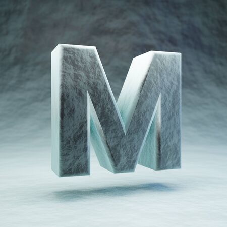 Micro letter M uppercase. 3D rendered microscopic font. Best for medications advertising, virus control and various diseases prints.の写真素材