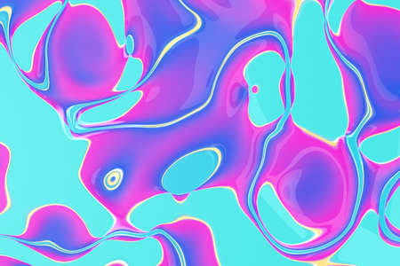 Abstract background. Water marble with gold veins. 3d renderend violet abstract backround.の写真素材