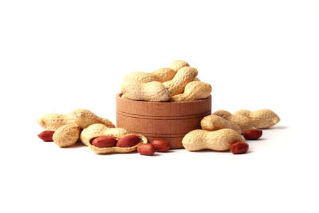peanuts on a light background close-up