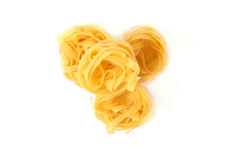 pasta isolated on white backgroundの写真素材