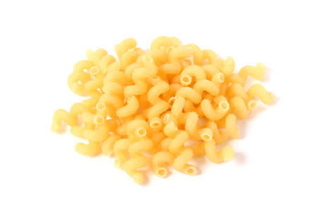 pasta isolated on white backgroundの写真素材