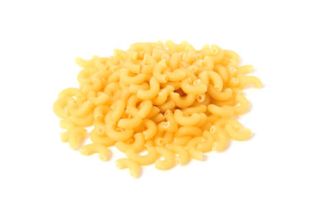 pasta isolated on white backgroundの写真素材