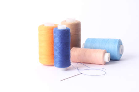 Threads for sewing and needlework close-up. Sewing accessories