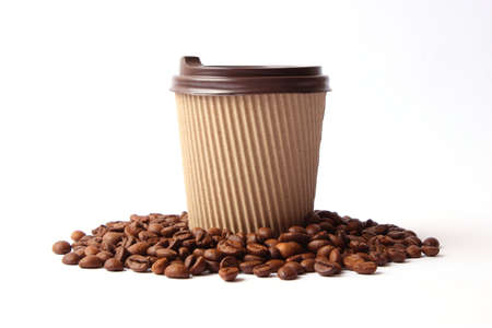 roasted coffee beans close upの写真素材