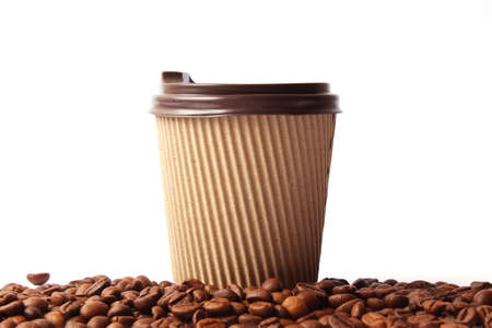 roasted coffee beans close upの写真素材