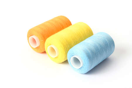 Threads for sewing and needlework close-up. Sewing accessoriesの写真素材