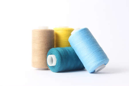 Threads for sewing and needlework close-up. Sewing accessories