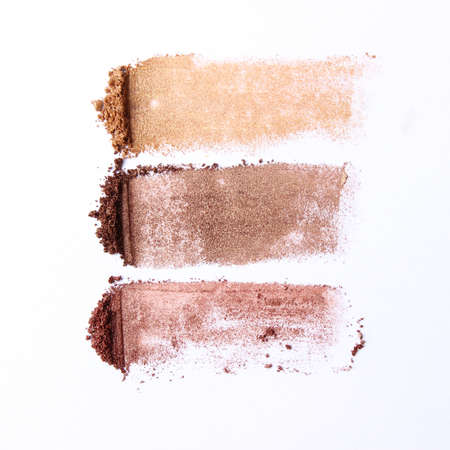 Eye shadow strokes on white backgroundの写真素材