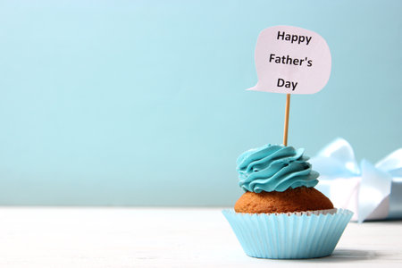 Fathers day background on light backgroundの写真素材