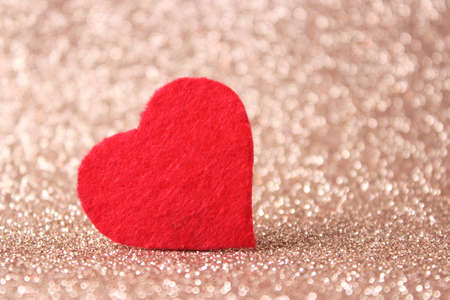 Valentines day background in minimalism style. Hearts