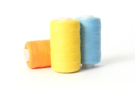 Threads for sewing and needlework close-up. Sewing accessories