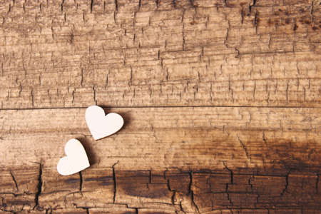 Valentines day background in minimalism style. Heartsの写真素材
