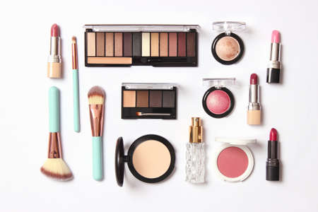 professional makeup tools. Makeup products. A set of various products for makeupの写真素材