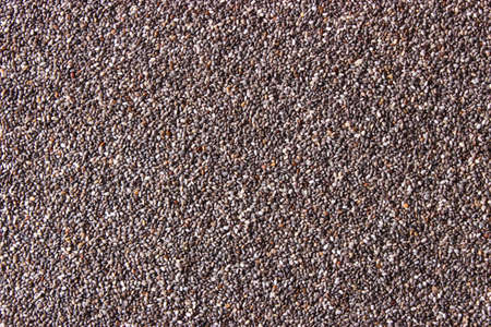 chia seeds on a white background close-up. Food supplement, superfoodの写真素材