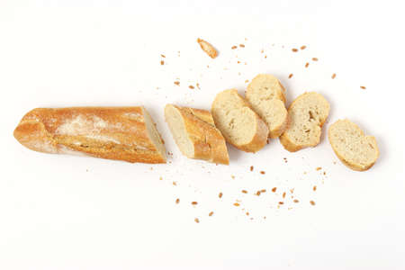 freshly baked bread on the table.
