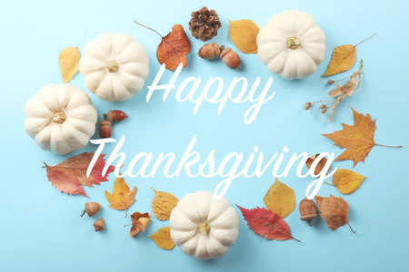 beautiful thanksgiving background top viewの写真素材